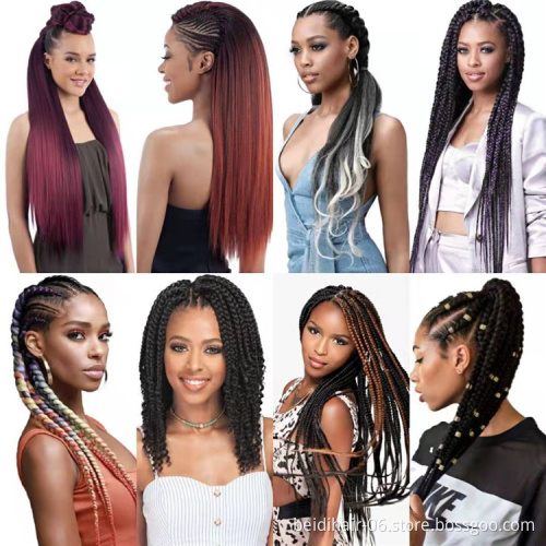 26inch Soft Pre-stretched EZ Braiding Hair Hot Water Setting Yaki Straight Easy Braids